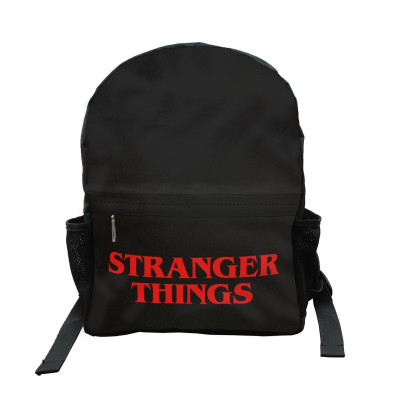 ČUDNIJE STVARI | Školski ruksak STRANGER THINGS crni, logo