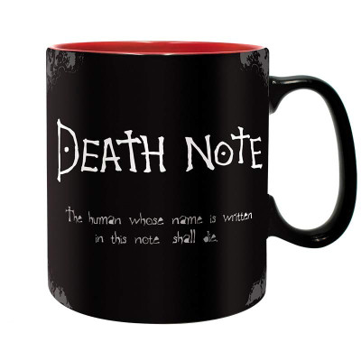 BILJEŠKA SMRTI | DEATH NOTE šalica - mat, crna, 460 ml