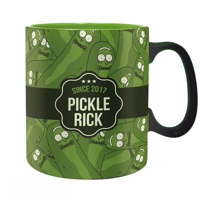 RICK I MORTY | Šalica Rick and Morty "Pickle Rick" ,zelena, 460 ml