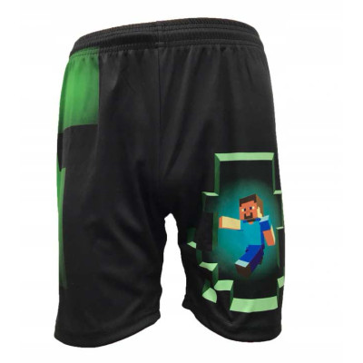 Minecraft kratke hlače crne