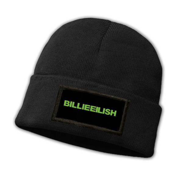 Billie Eilish | Pletena kapa s natpisom Billie Eilish "Logo", jedna veličina