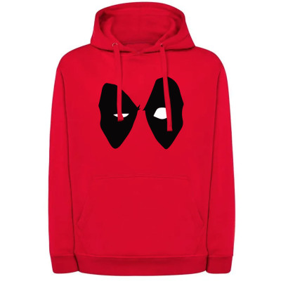 DEADPOOL | Hoodie sa kapuljačom DEADPOOL, "Face", crvena, na dvije strane