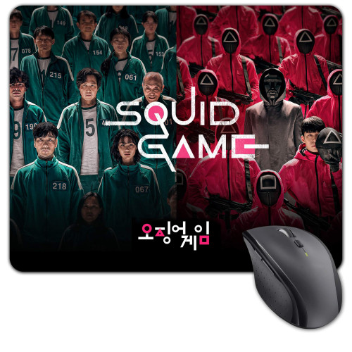 Igra lignje | Podloga za miš Squid Game, "Squid Game" tkanina, S