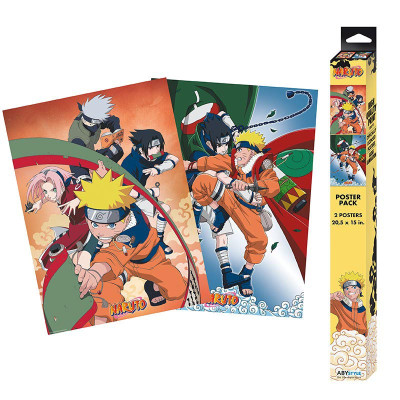 NARUTO SHIPPUDEN Set postera Set od 2 Chibi postera "Team 7 Naruto Vs. Sasuke