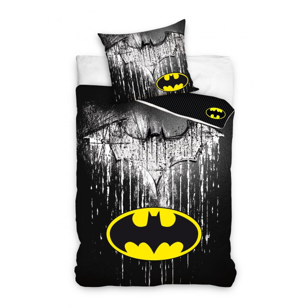 Batman | Batman posteljina, pamuk, dva lika šišmiša, 140x200, 70x90